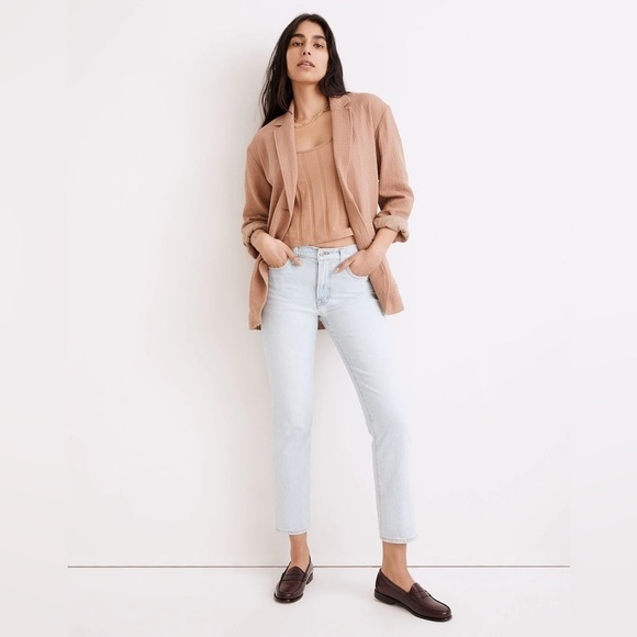 Madewell The Mid Rise Perfect Vintage Jean in Fitzgerald Wash 32 Plus Size NWT - Picture 1 of 16